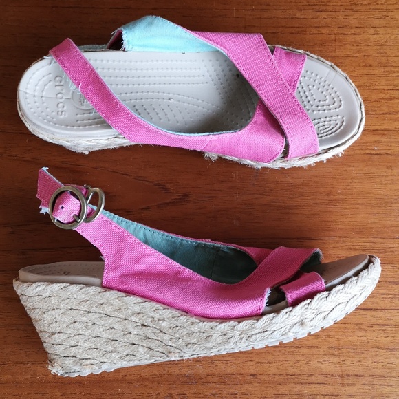 Crocs canvas wedges - Picture 2 of 13